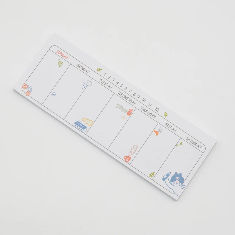 Kawaii sticky notes мультфильм блокнот еженедельник аниме наклейки Скрапбукинг