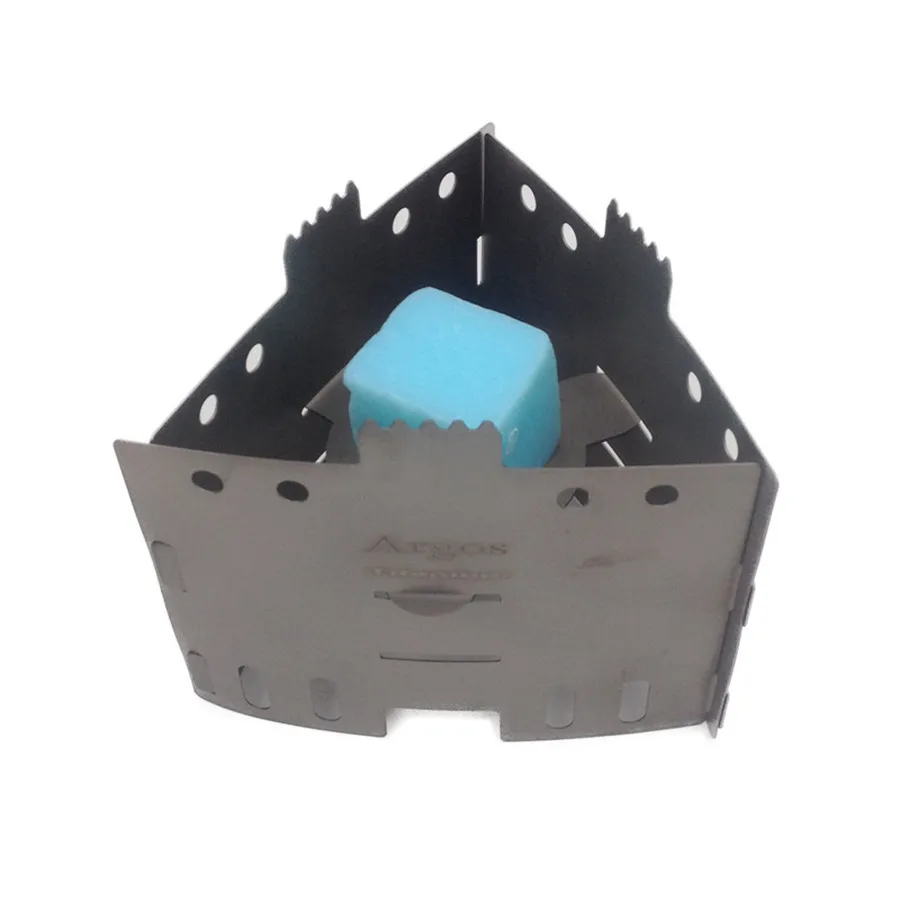 Argos титановая Складная кастрюля подставка с подносом спиртовая плита твердая