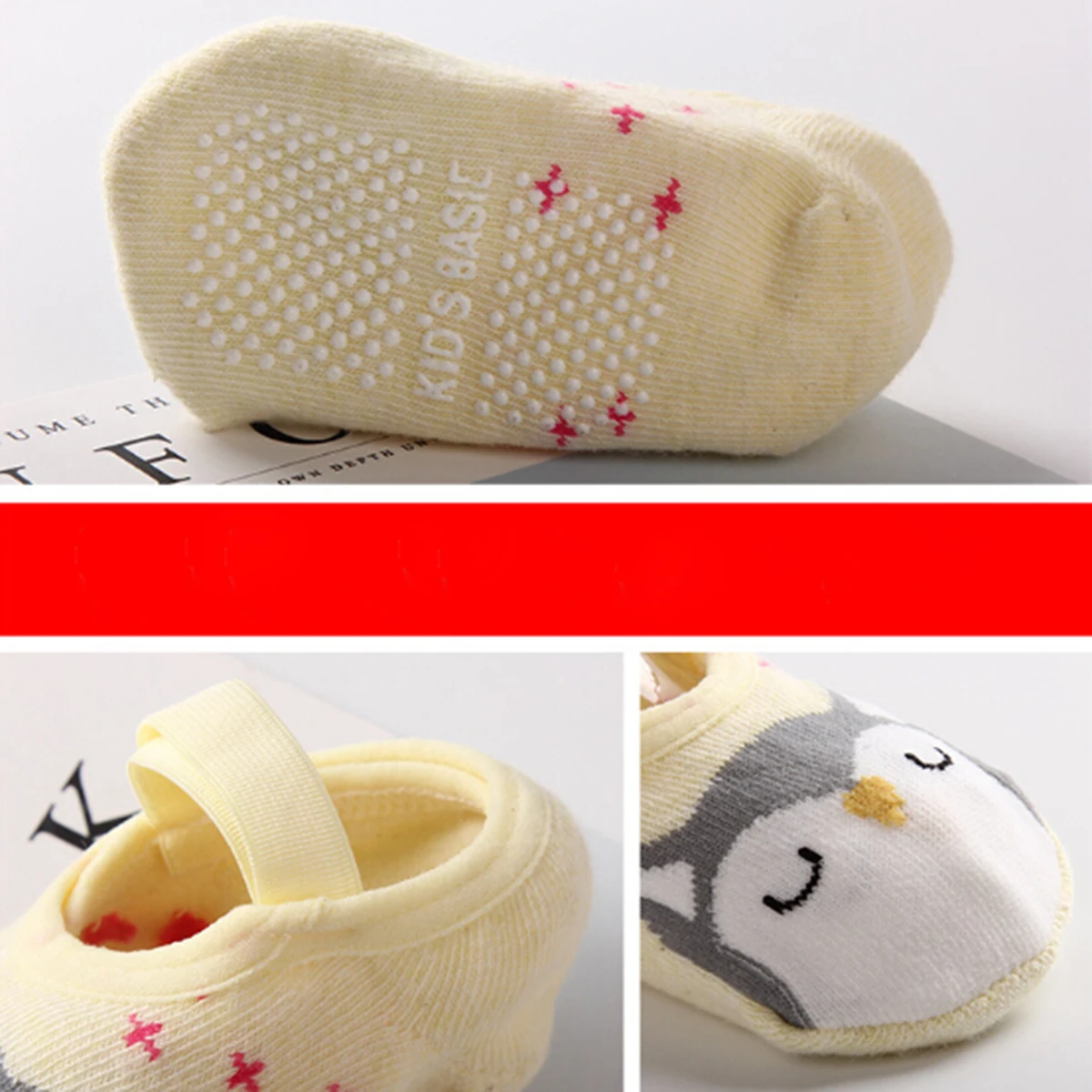 Новые модные Нескользящие короткие носки с милым рисунком для маленьких мальчиков и девочек, хлопковые нескользящие носки, От 1 до 3 лет, мягкие