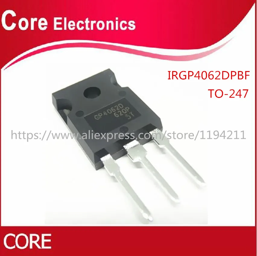 10 шт./лот IRGP4062DPBF IRGP4062D GP4062D IGBT 600V 48A 250W TO247AC|Интегральные схемы| |