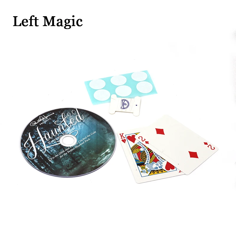 Paul Harris Haunted 2.0 (DVD+Gimmick) Magic Tricks Ghost Move Playing Card Poker Props Close-Up Stage Terror Horror | Игрушки и хобби