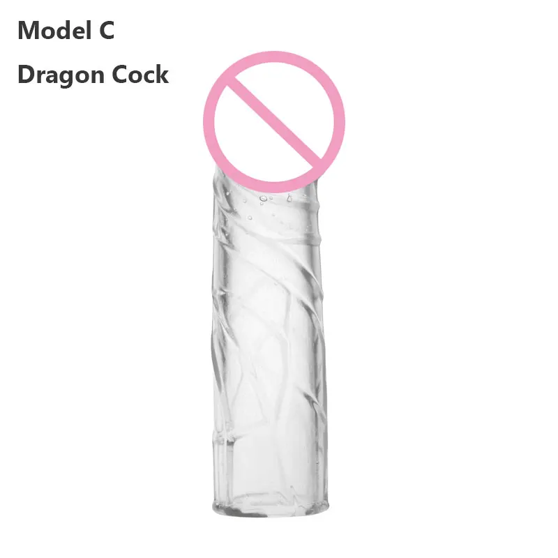 LEten 1 шт. многоразовые насадки на пенис рукав дракон кольца дял пениса рукава