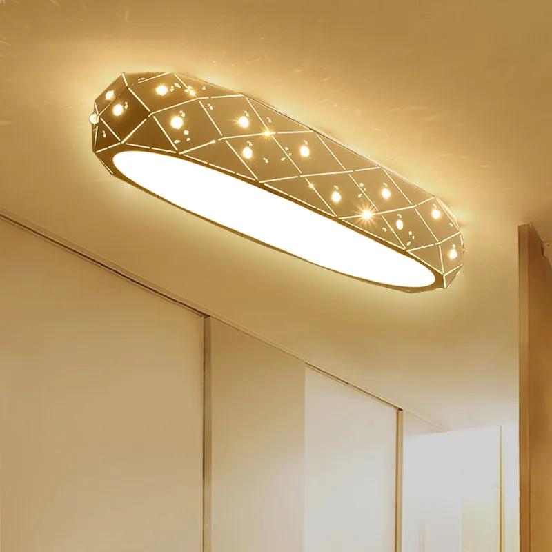 

Rectangular LED dining room long strip front desk modern simple entrance aisle led ceiling lamp LO849