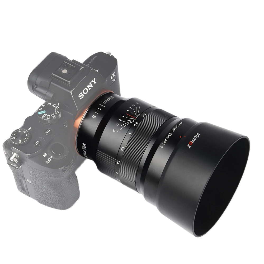 

VILTROX 85mm f/1.8 Full-Frame Manual Fixed focus lens Fixed Focus F1.8 Lens for Camera Sony NEX E A9 A7M3 A7R A6500 A6400