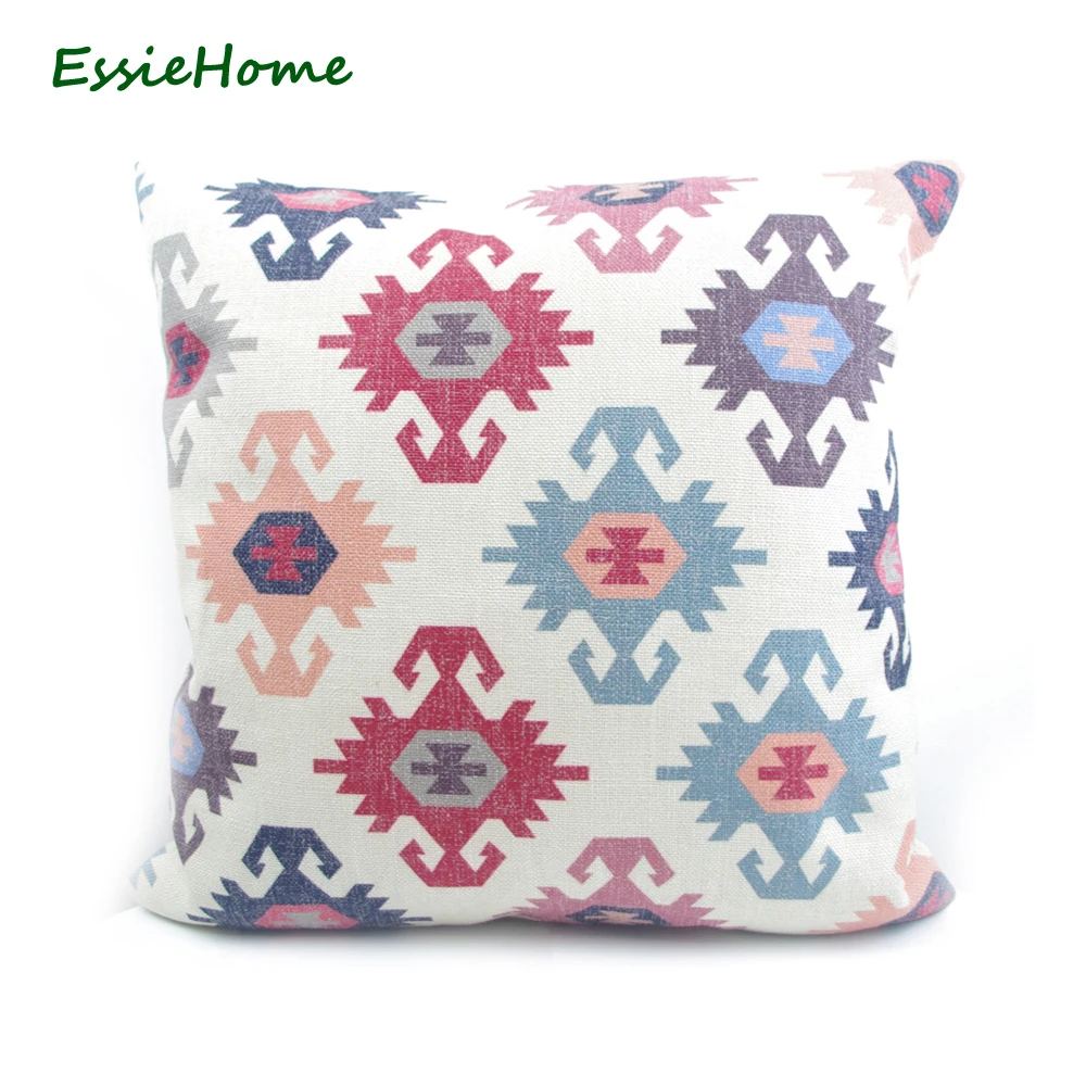 Роскошный Чехол на подушку ESSIE HOME с цифровым принтом в турецком этническом стиле