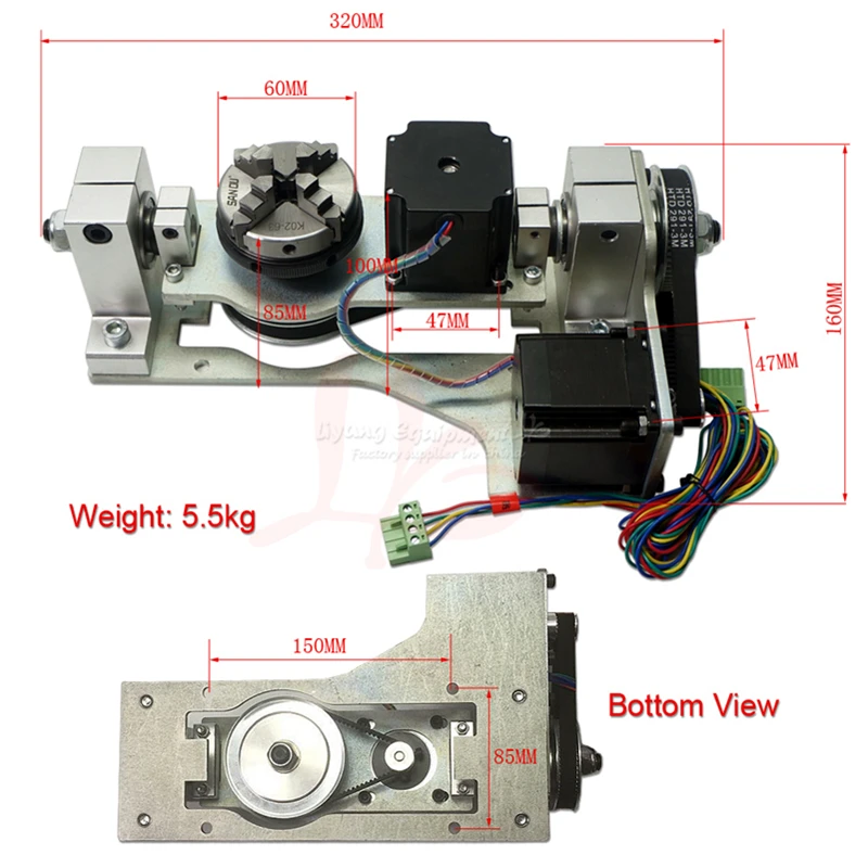 

CNC 2060 Engraving machine 5 AXIS CNC Router 4axis mini carving milling engraver