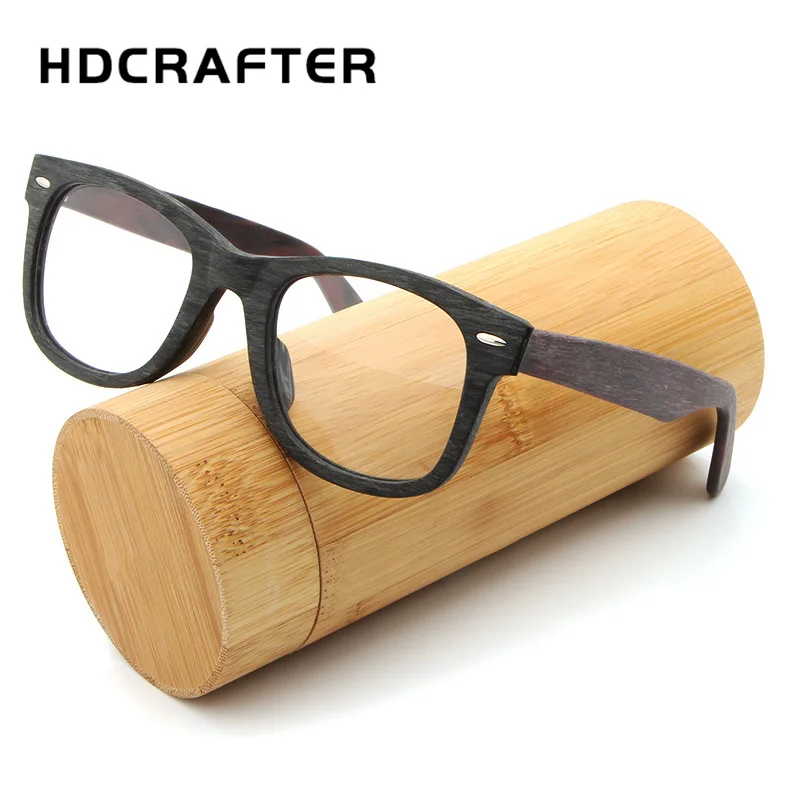 HDCRAFTER высокое качество мужские женские очки для близорукости деревянные оправа в