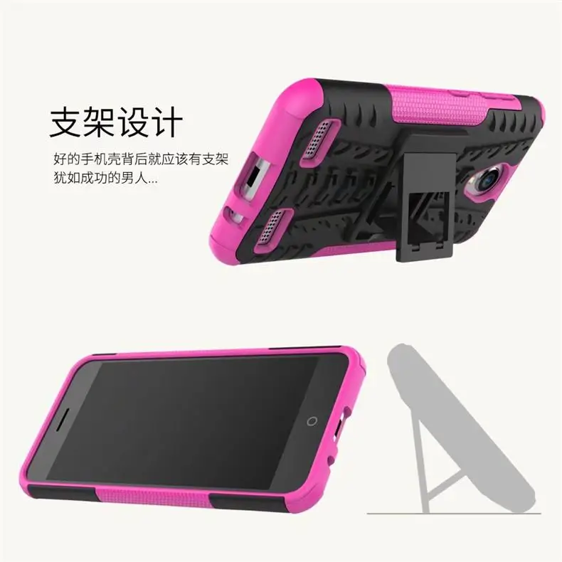 Heavy Duty kickstand Гибридный Броня Крышка TPU чехол кожи для zte лезвие A520|Чехлы-портмоне| |
