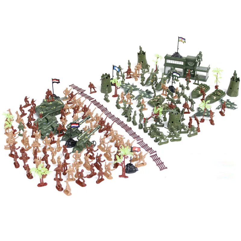 

WWII Second World War 188pcs/set Soldier Military sand table model Model static model Gift for Commander Boys