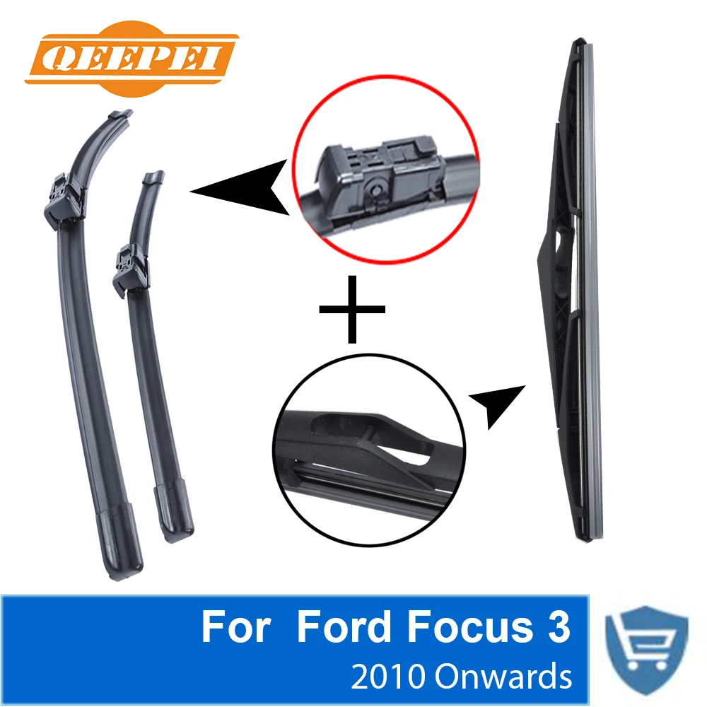 QEEPEI Передняя и задняя Щетка стеклоочистителя Без Рычага для Ford Focus 3 хэтчбек 2010-2016