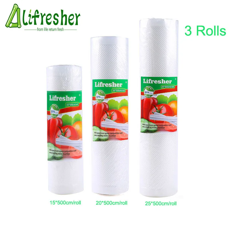 Вакуумный упаковщик Lifresher пакеты рулон вакуумный мешок для упаковки пищевых