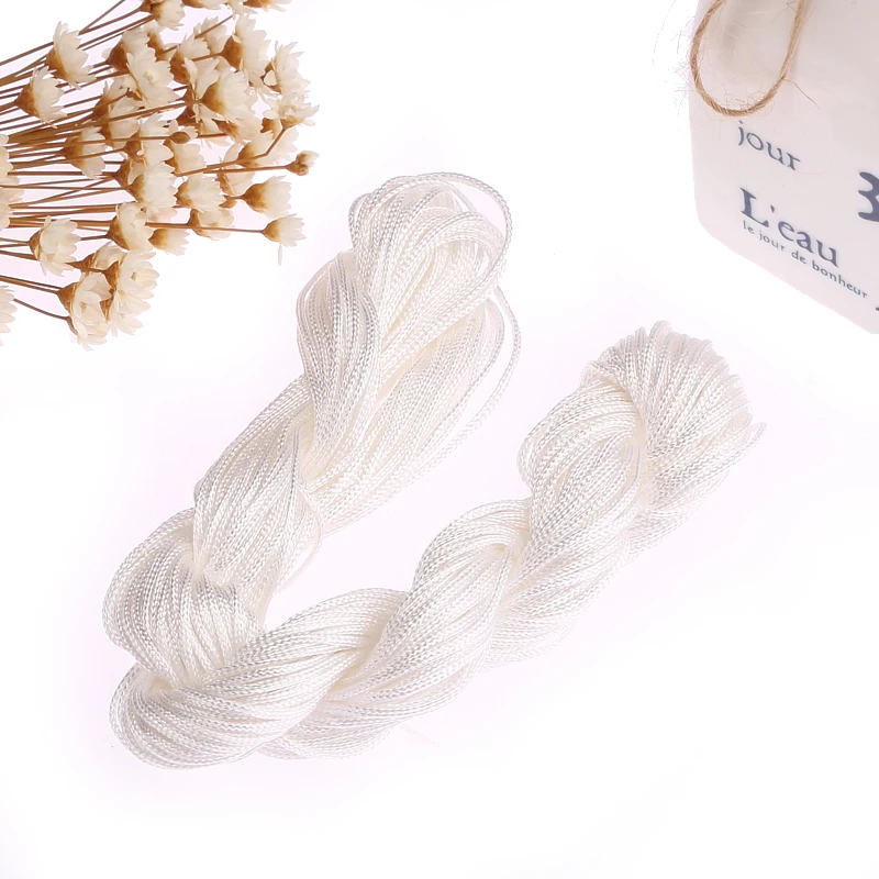 Нейлоновые шнуры с узлом 26 м/рулон тканые веревки для браслета сделай сам