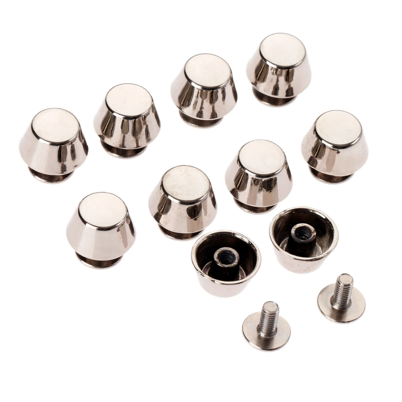 Металлическая застежка для ногтей в виде грибов 10 шт. комбинированные пуговицы