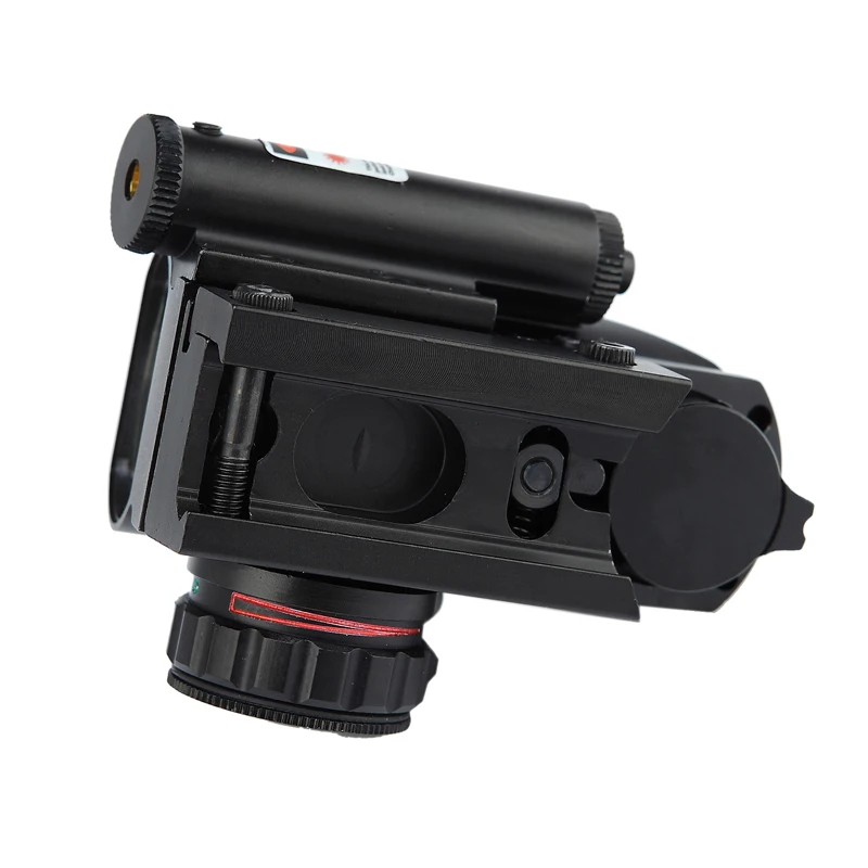 Высокое качество Алюминий 1X увеличение Тактический 4 Сетками Dual shot Красный