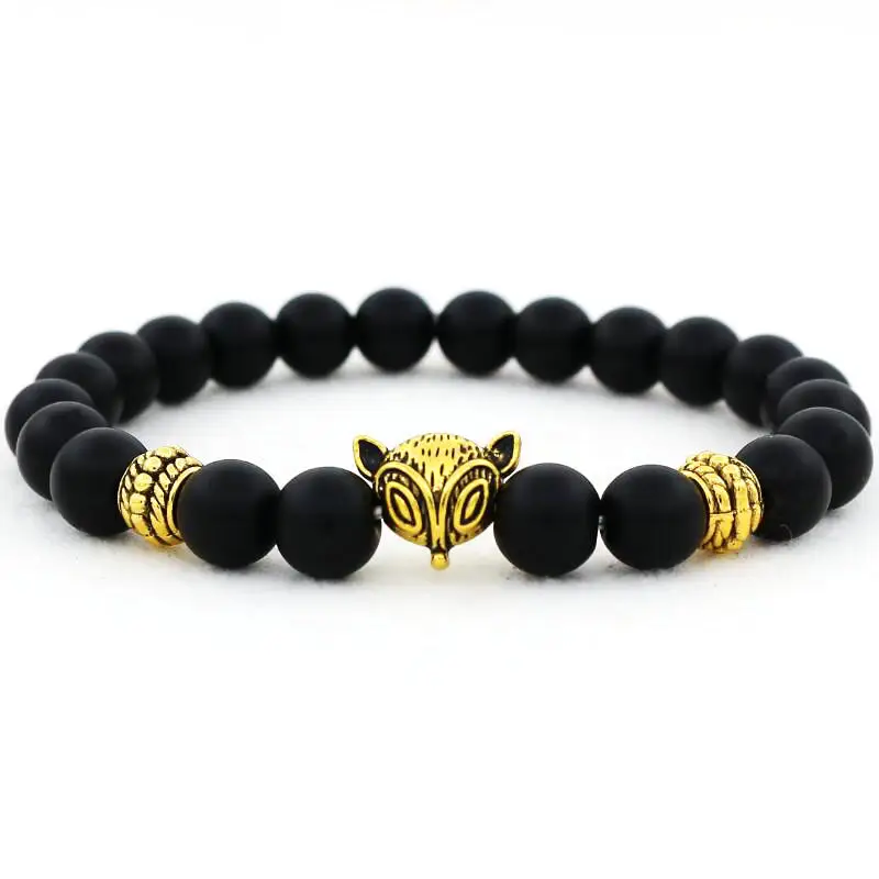 Брендовый милый Мишка сплав античный Силверс животное браслет в виде лисы для