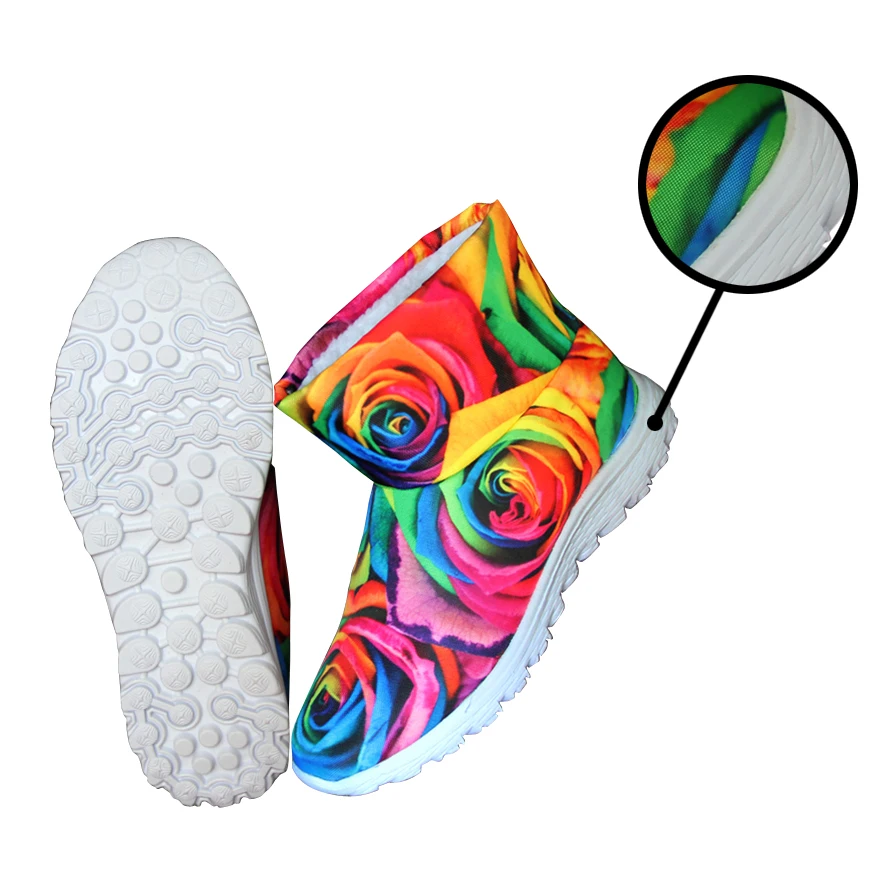 FORUDESIGNS/2018 Роскошные Брендовые женские зимние ботинки Повседневные теплые