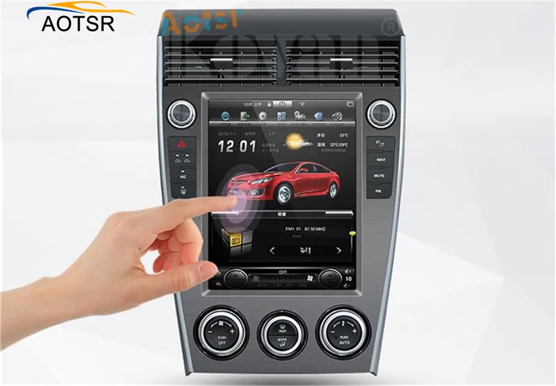 Tesla style 10," Android 6,0 32GB rom автомобильный без CD dvd-плеер gps навигация Мультимедиа стерео радио головное устройство для Mazda 6 2002
