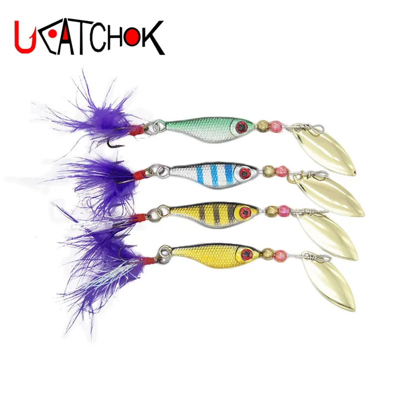 

1pcs/pack 12.5g spoon spinner fish rotation artificial light jig metal lure spoon spinner bait fishing lure fishing tackle