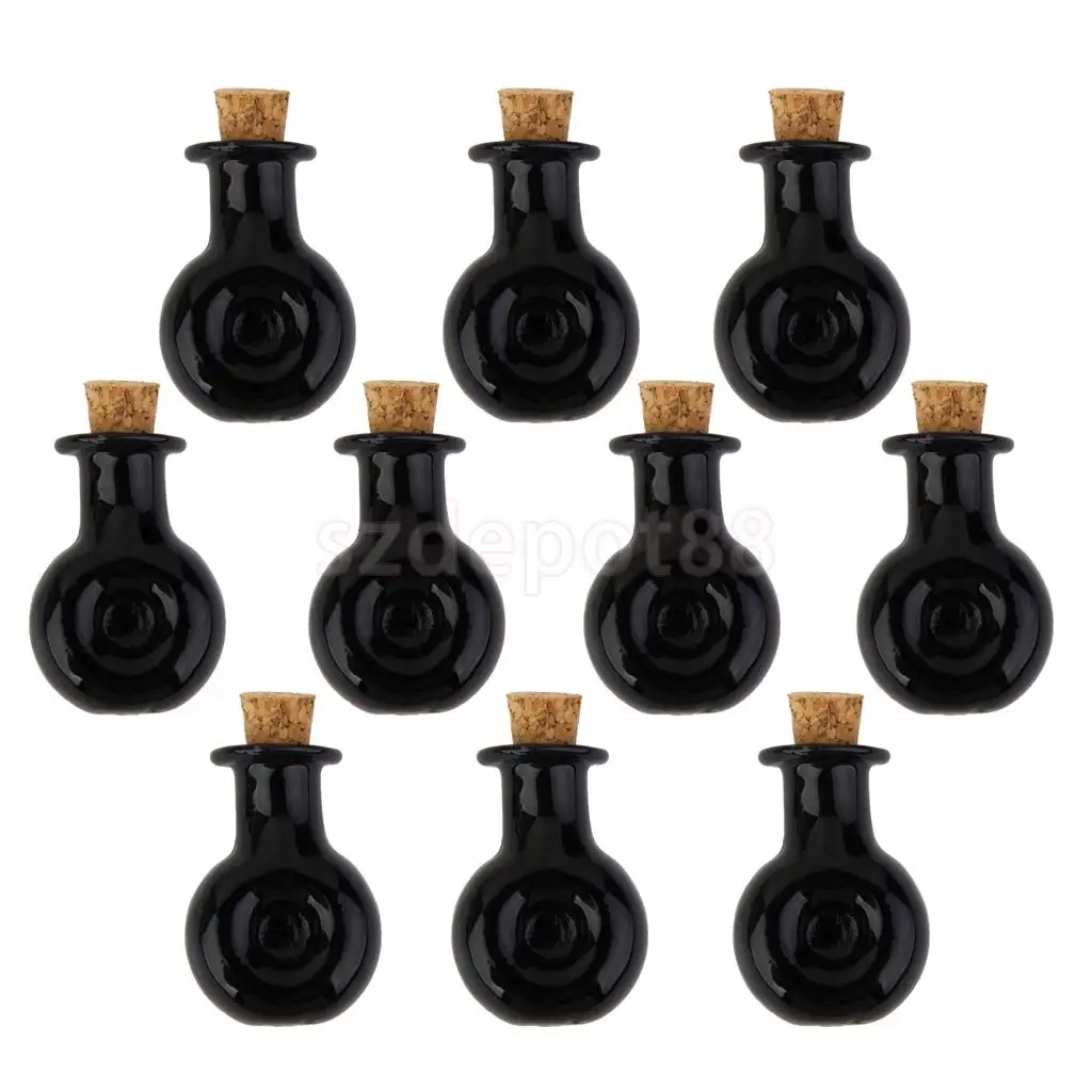 10 мини стеклянных пробковых бутылок XO Winebottle баночки бутылочки с надписью Wish
