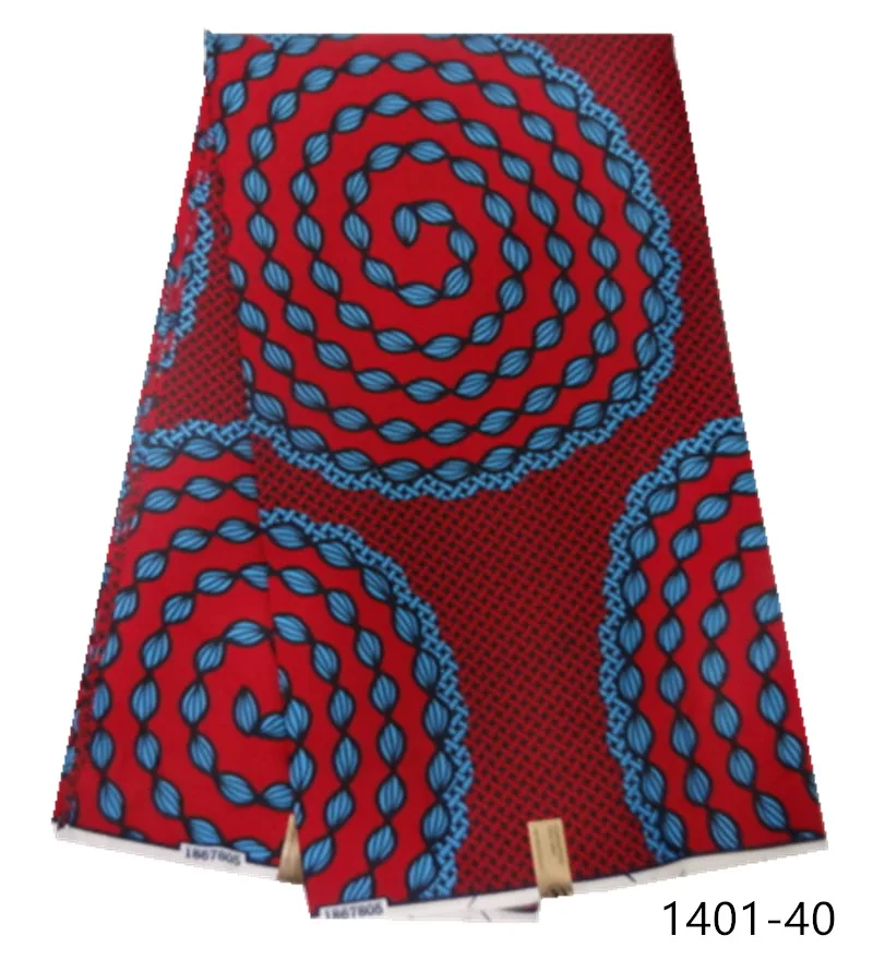 African wax fabric polyester high quality Embroidery real wax african ankara wax prints for dress free shipping 1401-36