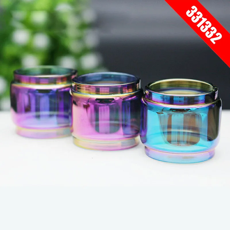 2 шт./лот трубка из радужного стекла pyrex для катушки RBA RDA сменная прямая ручка