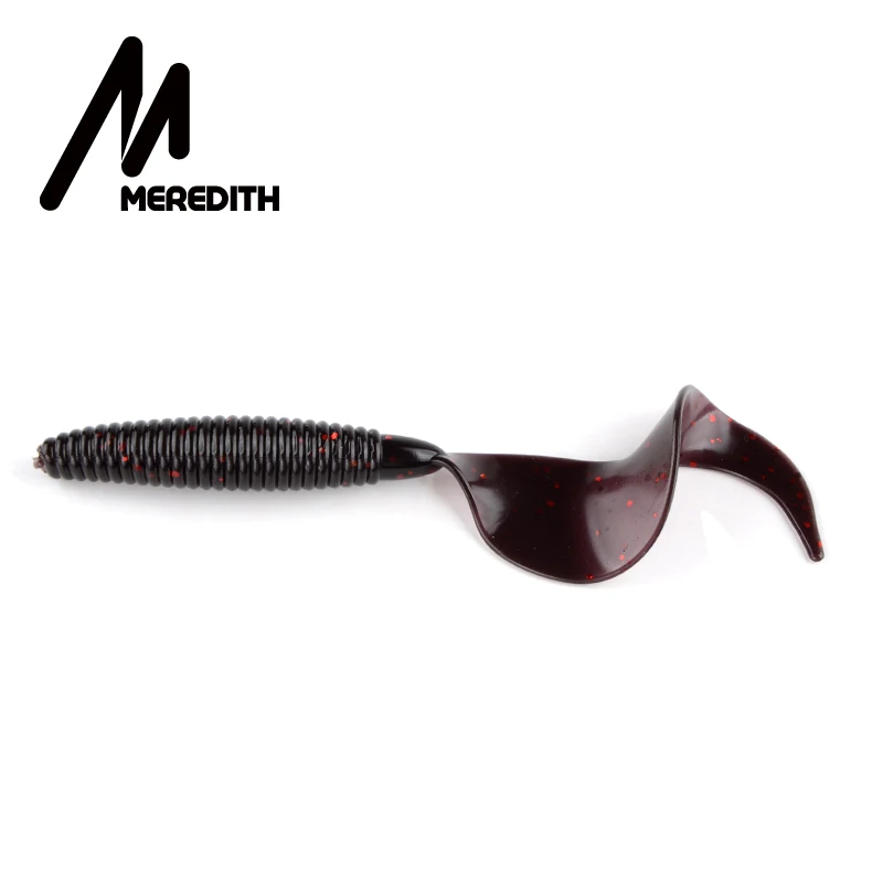От магазина Meredith 9 см/4 4 г щипцы приманка Tail Grub искусственные рыболовные мягкие