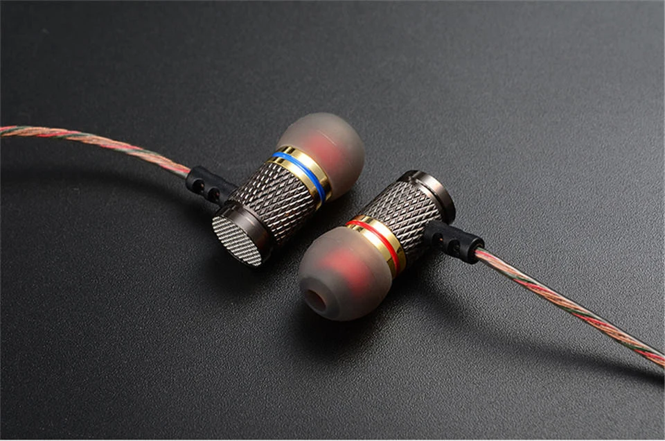 KZ ED специальное издание Позолоченные наушники с микрофоном 3,5 мм HD HiFi в ухо монитор бас стерео наушники для телефона