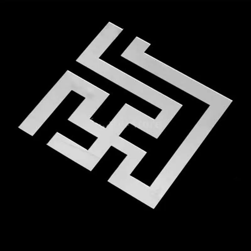 10*10 см поясная плинтуса подвесные потолочные зеркальные настенные наклейки DIY Art