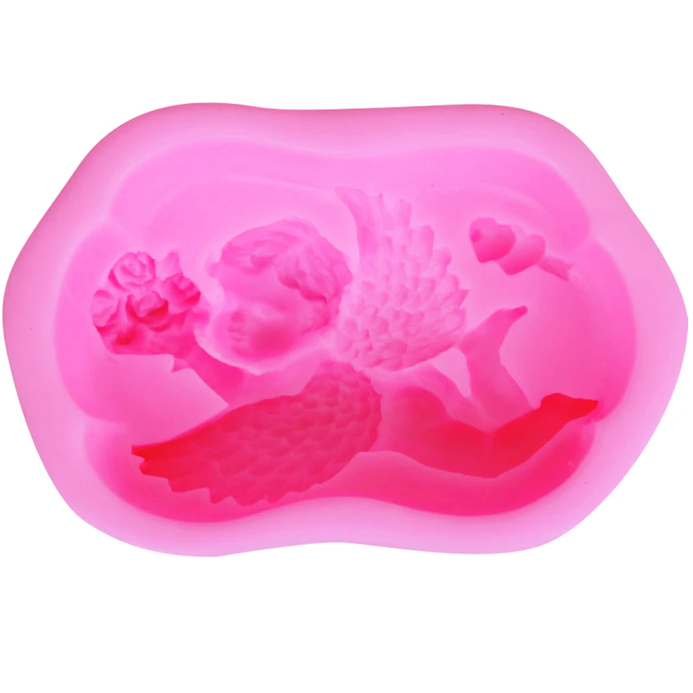 

S108 Angel Baby 3D Candle Soy Wax Mould Scented Soap Mold Handmade Silicone Molds Plaster Resin Clay Making Home Decoration Diy