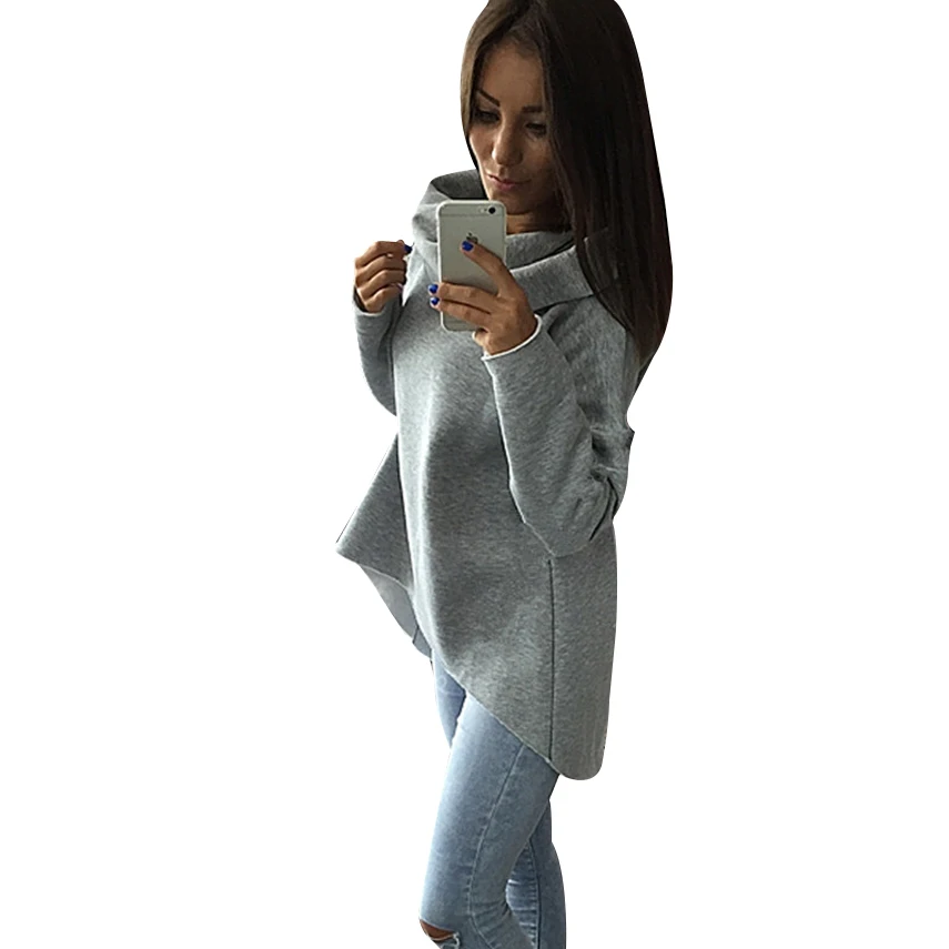 2019 Повседневная Толстовка с капюшоном женские толстовки длинным рукавом Женские