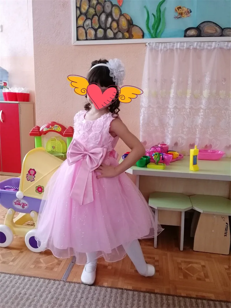 Нарядное платье для девочек на первый день рождения, наряды платья для взрослых Кружевная летняя одежда vestido infantil Крестильная одежда для малышей