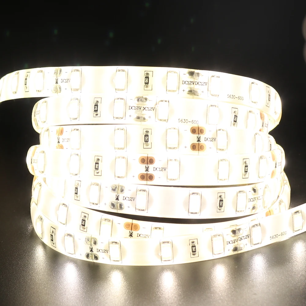 SAMSUNG Сеул SMD 5630 Светодиодная лента 5 м 10 м 15 м 60led/m Водонепроницаемый IP65 12V Лента светильник нейтральный белый, хорошее качество