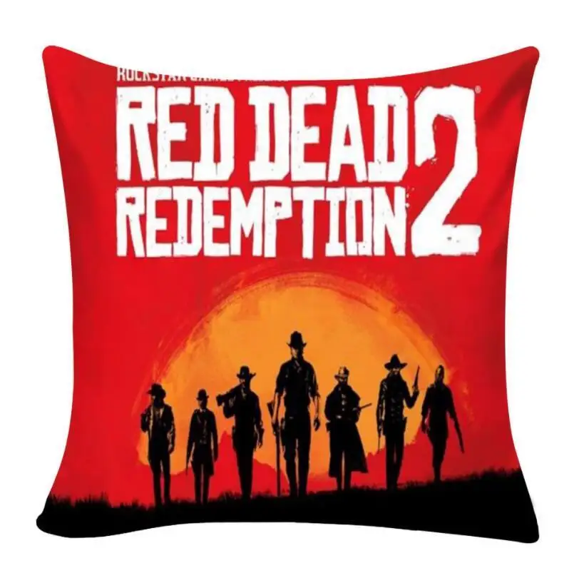Игра RDR Red Dead Redemption 2 Джон Марстон 40*40 см диван обнимающий Наволочка Чехол для подушки Чехол подарок кровать/диван/автомобиль Декор Косплей