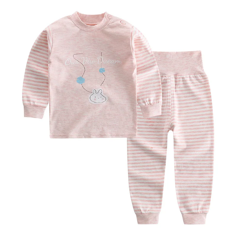 Spring Autumn Baby Cartoon Clothing Set Children Clothes Boys Girls T Shirt Pants Tracksuit Kids Cotton Tops Tees Trousers Suit | Детская