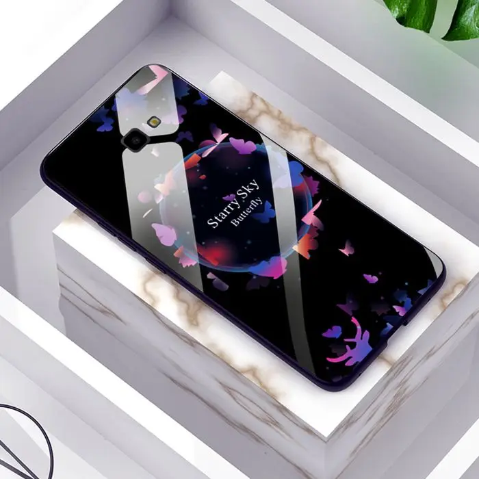 Чехол YOUVEI из закаленного стекла для samsung Galaxy J4 J6 2018 изображение одуванчика Fundas Plus
