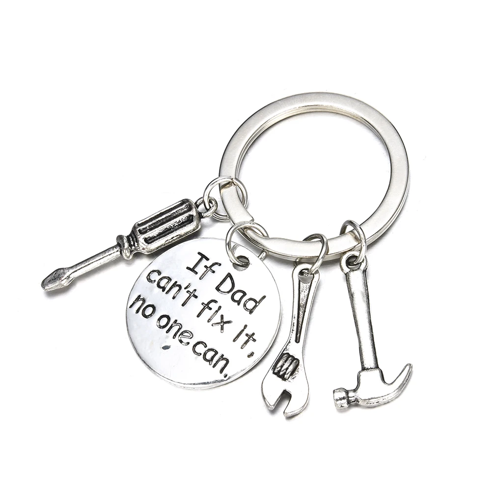 

Father Papa Hand Tools Necklace Keyring Keychain Gift