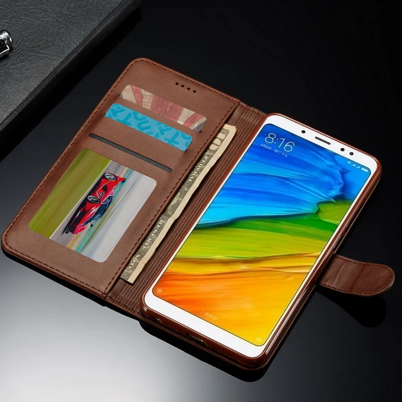 NOWAL из искусственной кожи флип бумажник чехол для телефона Xiaomi Redmi Note 5 Pro 5A 4 4X