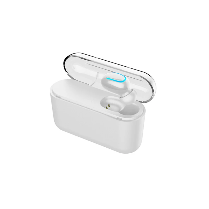 Single ear white HQB-Q32 TWS Беспроводные Bluetooth 5,0 наушники IPX5 водонепроницаемые наушники с громкой связью 1500 мАч мощная Спортивная музыкальная игровая гарнитура - Цвет: Single ear white