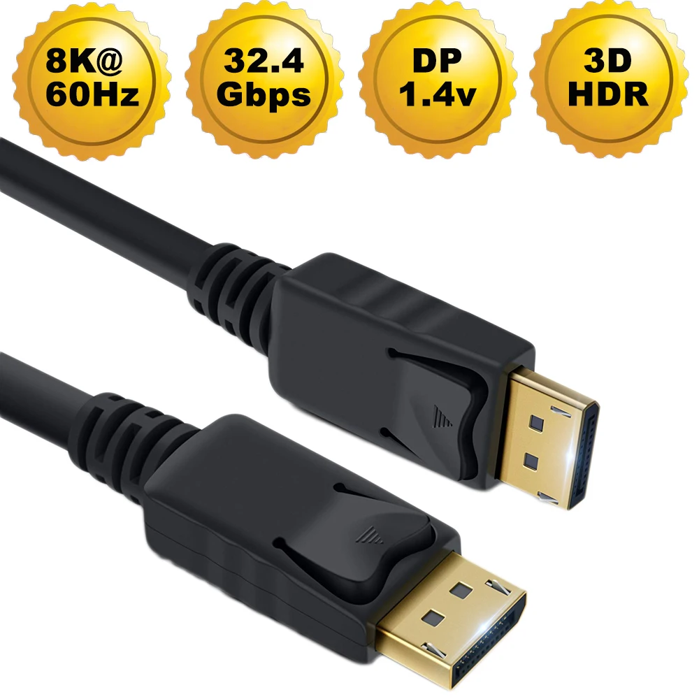 Кабель-адаптер Displayport 1 4 В DP 4-DP 8 к 60 Гц | Электроника