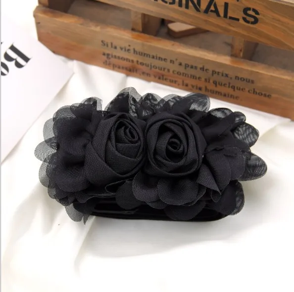 black Новинка 20109 г.; модная детская одежда с эластичным поясом для девочек; юбка с двумя розами; эластичная шифоновая юбка принцессы с широким поясом - Цвет: black