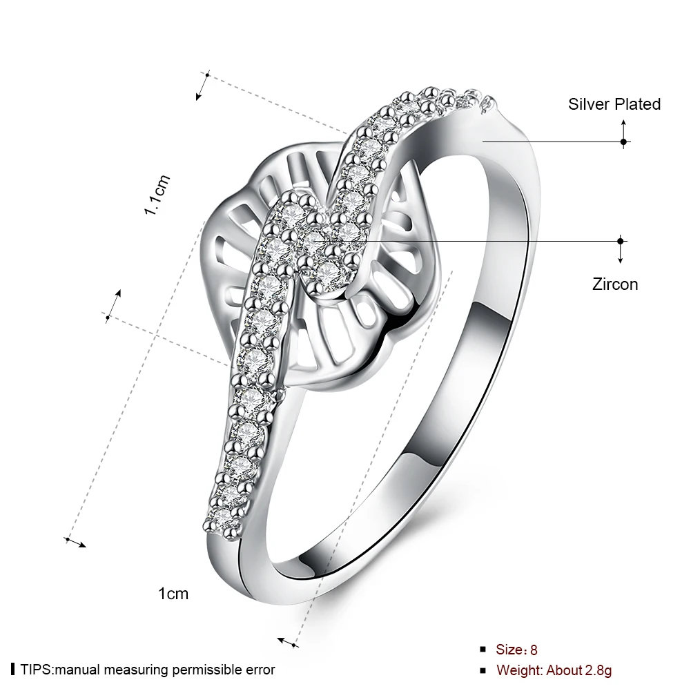 Кольцо с геометрическим узором из стерлингового серебра 925 пробы Размер 8 R193 |