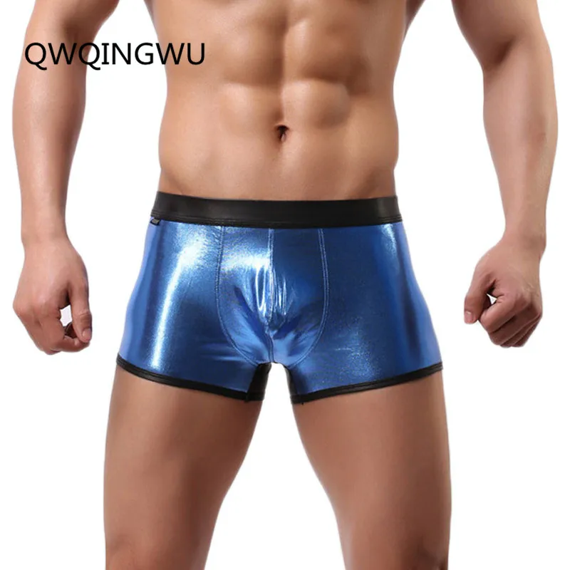 Женское кожаное боксерское нижнее белье боксеры из искусственной кожи|Мужские