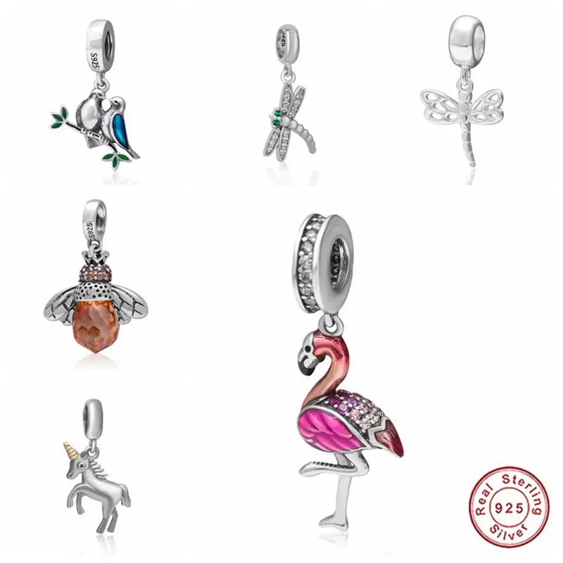 Подвеска из серебра 925 пробы в виде животного для браслета | Украшения и