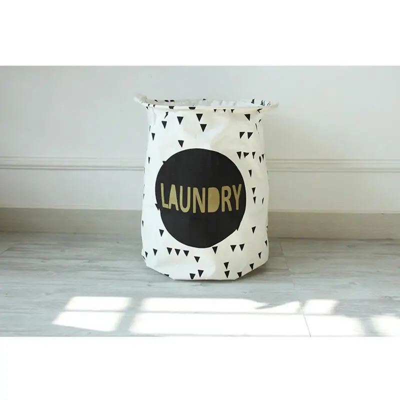 New Simple Design Laundry Hamper Bag Clothes Storage Baskets Home Barrel Bags Kids Toy Basket AU640 | Дом и сад