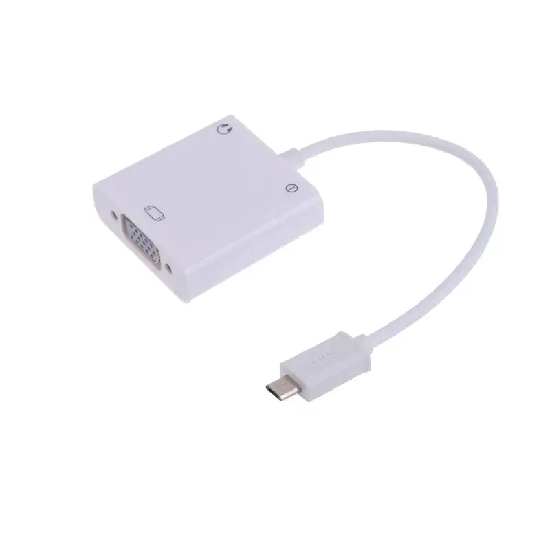 Видеоадаптер VGA Micro USB в кабель переходник с аудиокабелем 3 5 мм для Samsung HTC LG