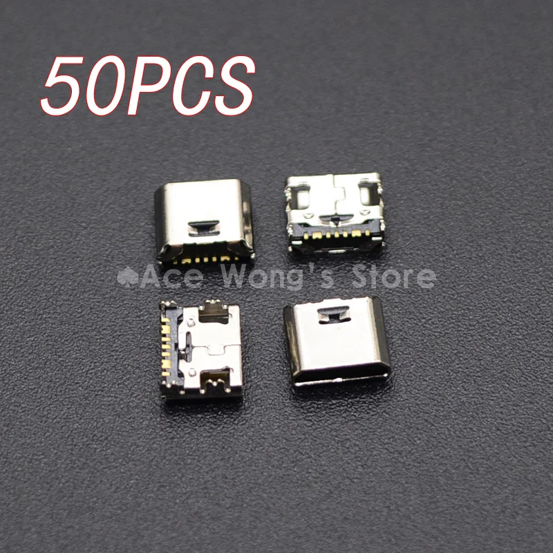 50 шт. Новый 7pin мини микро usb зарядный разъем док-станция порт для Samsung i9082 i9080 i879 i8552