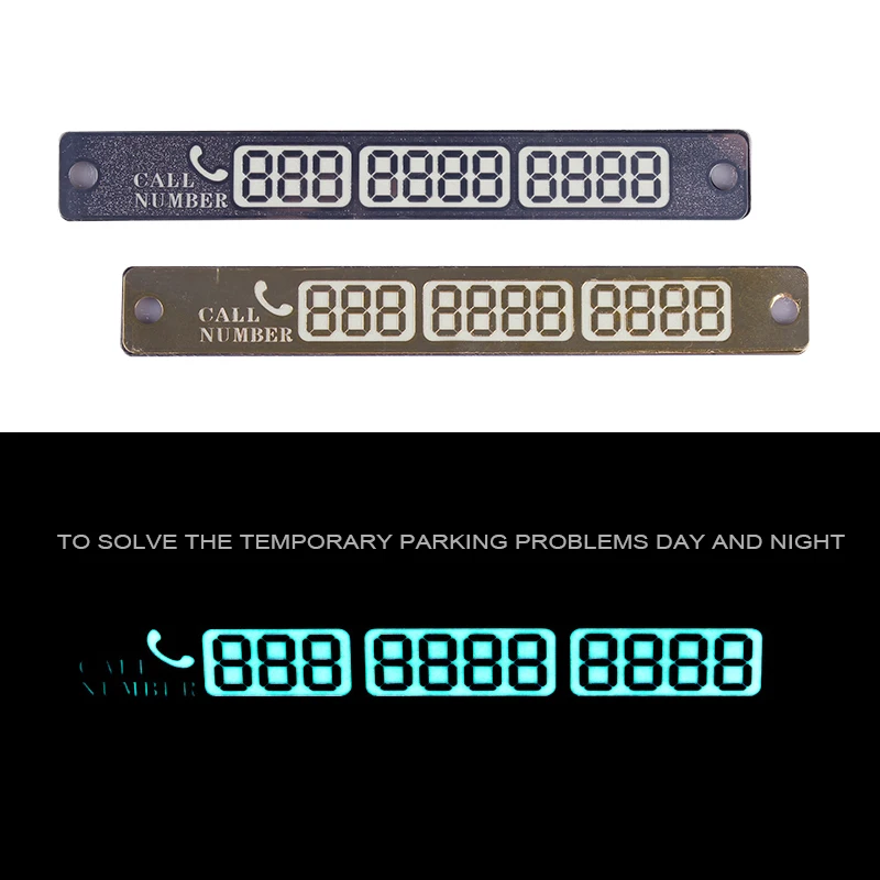Универсальный автомобильный светящийся стоп сигнал временная парковочная карта