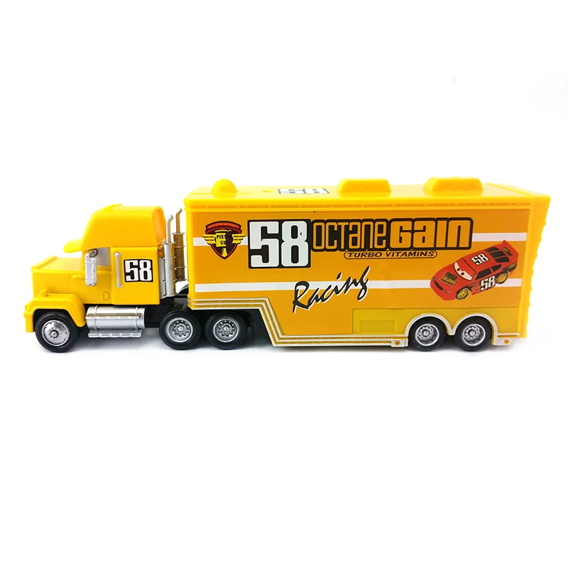 Disney Pixar Cars Mack Uncle No.58 Octane Gain грузовик гонщик литой игрушечный автомобиль свободный