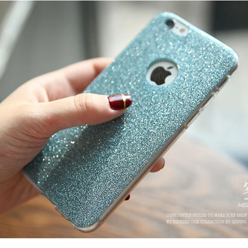 Яркий блестящий мягкий чехол с блестками для iphone XR XS MAX X 6 7 6S 8 Plus SE 5 5S силиконовый
