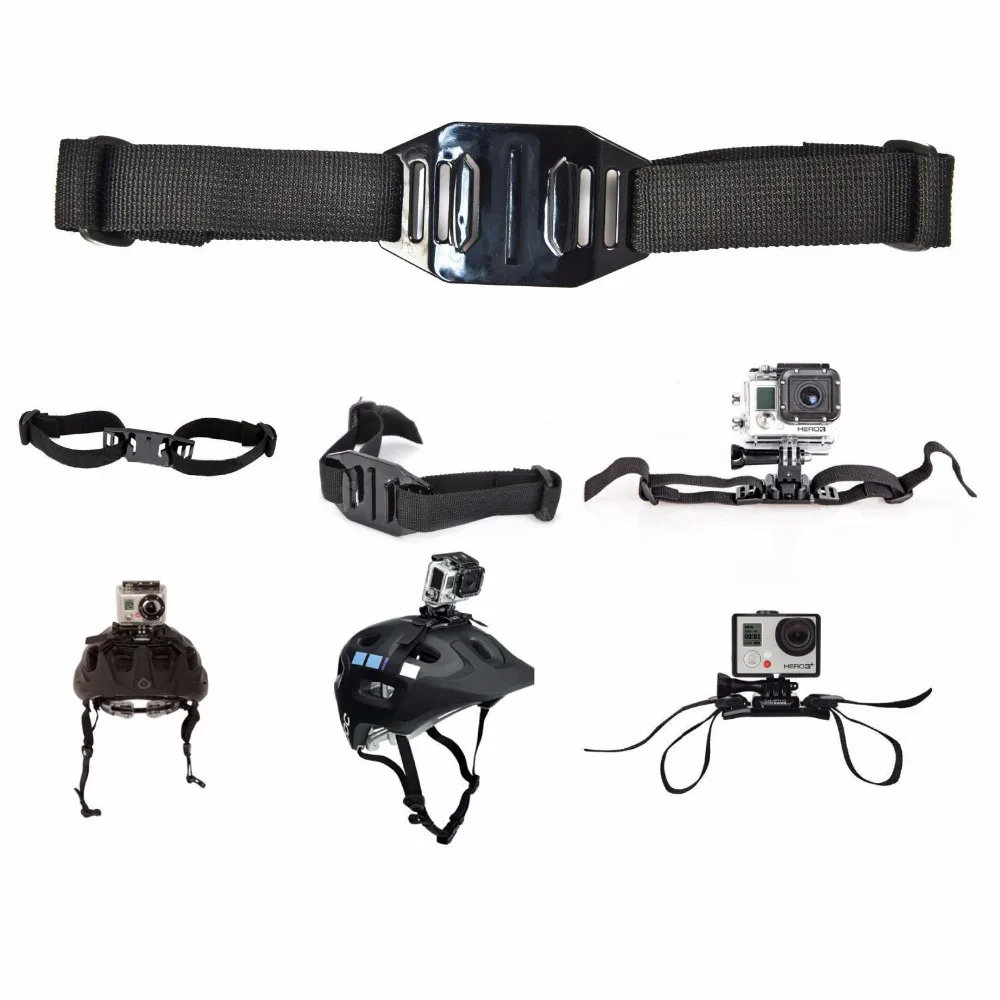Регулируемый ремень для шлема с вентиляцией Probty головы держатель Gopro Hero 4/3 +/3/2/1